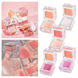 Maxbell 6x 2-in-1 Mini Face Blusher Dual Color for Boy Girl Professional Use Makeup 01