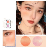 Maxbell 4x 2-in-1 Mini Face Blusher Dual Color for Boy Girl Professional Use Makeup 01