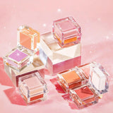 Maxbell 2x 2-in-1 Mini Face Blusher Dual Color for Boy Girl Professional Use Makeup 01