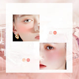 Maxbell 2x 2-in-1 Mini Face Blusher Dual Color for Boy Girl Professional Use Makeup 01