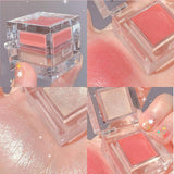 Maxbell 4x 2-in-1 Mini Face Blusher Dual Color for Boy Girl Professional Use Makeup 01