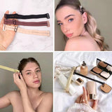 Maxbell 2Pcs Facelift Bands w/ Clips Stretch Cloth for Face Lift Eyebrows Women
