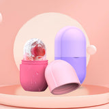 Maxbell 2Pcs Ice Facial Roller Massage Cups Beauty Cold Massage Face Skin Care Tool