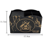 Maxbell 2 PCS Haircut Tool Storage Box Barber Scissors Rack Salon Large with Divider