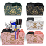 Maxbell 2 PCS Haircut Tool Storage Box Barber Scissors Rack Salon Large with Divider