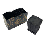 Maxbell 2 PCS Haircut Tool Storage Box Barber Scissors Rack Salon Large with Divider