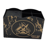 Maxbell 2 PCS Haircut Tool Storage Box Barber Scissors Rack Salon Large with Divider