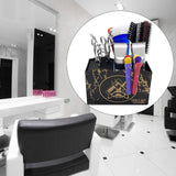 Maxbell 2 PCS Haircut Tool Storage Box Barber Scissors Rack Salon Large with Divider