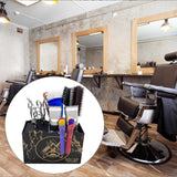 Maxbell 2 PCS Haircut Tool Storage Box Barber Scissors Rack Salon Large with Divider