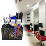 Maxbell 2 PCS Haircut Tool Storage Box Barber Scissors Rack Salon Large with Divider