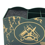 Maxbell 2 PCS Haircut Tool Storage Box Barber Scissors Rack Salon Large with Divider