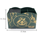 Maxbell 2 PCS Haircut Tool Storage Box Barber Scissors Rack Salon Large with Divider