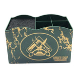 Maxbell 2 PCS Haircut Tool Storage Box Barber Scissors Rack Salon Large with Divider