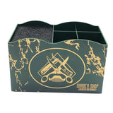 Maxbell 2 PCS Haircut Tool Storage Box Barber Scissors Rack Salon Large with Divider