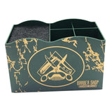 Maxbell 2 PCS Haircut Tool Storage Box Barber Scissors Rack Salon Large with Divider