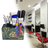Maxbell 2 PCS Haircut Tool Storage Box Barber Scissors Rack Salon Large with Divider