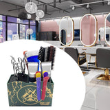 Maxbell 2 PCS Haircut Tool Storage Box Barber Scissors Rack Salon Large with Divider