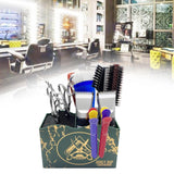 Maxbell 2 PCS Haircut Tool Storage Box Barber Scissors Rack Salon Large with Divider