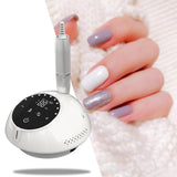 Electric Nail Drill 30000RPM Tools Rechargeable for Manicure Pedicure DIY White