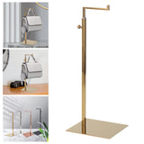 Maxbell 2xHandbag Display Rack Shoulder Bags Purse Stand Multi Purpose for Countertop Gold Mirror