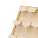 Maxbell Earring Display Stand Holder Jewelry Organizer Wooden for Ornament Home Use White