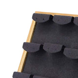 Maxbell Earring Display Stand Holder Jewelry Organizer Wooden for Ornament Home Use Black