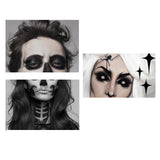 Maxbell 4xWhite and Black Face Body Paint Face Painting Pigment for Club Party Prom
