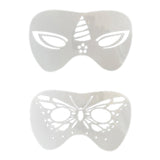 Maxbell 4xFace Painting Stencil Kit Makeup Art Painting Smooth Lightweight Reusable Butterfly