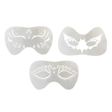 Maxbell 4xFace Painting Stencil Kit Makeup Art Painting Smooth Lightweight Reusable Butterfly