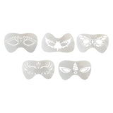 Maxbell 3xFace Painting Stencil Kit Makeup Art Painting Smooth Lightweight Reusable Butterfly