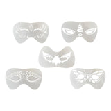 Maxbell 5xFace Painting Stencil Kit Makeup Art Painting Smooth Lightweight Reusable Butterfly
