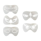 Maxbell 3xFace Painting Stencil Kit Makeup Art Painting Smooth Lightweight Reusable Butterfly