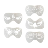 Maxbell 5xFace Painting Stencil Kit Makeup Art Painting Smooth Lightweight Reusable Butterfly