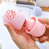 Maxbell 3xMakeup Blender Holder Hollowed Reusable Drying Case Washable Cosmetic Box
