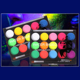 Maxbell 2xFace Body Paint Makeup Painting Kit with Brush for Holiday Artist Kids Adult