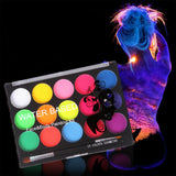 Maxbell 3xFace Body Paint Makeup Painting Kit with Brush for Holiday Artist Kids Adult