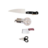 Maxbell 5xMini Knife Hair Clips Small Hip Hop Creative Hair Pins for Women Girls Party