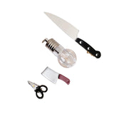 Maxbell 4xMini Knife Hair Clips Small Hip Hop Creative Hair Pins for Women Girls Party