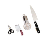 Maxbell 5xMini Knife Hair Clips Small Hip Hop Creative Hair Pins for Women Girls Party