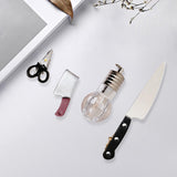 Maxbell 4xMini Knife Hair Clips Small Hip Hop Creative Hair Pins for Women Girls Party