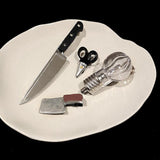 Maxbell 6xMini Knife Hair Clips Small Hip Hop Creative Hair Pins for Women Girls Party