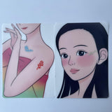 Maxbell 2xMakeup Painting Practice Board for Professional Makeup Artists Cosmetologist Arm