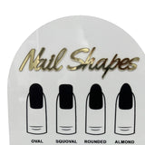 Maxbell 2x Nail Tip Display Board Acrylic Manicure Display for Nail Salon