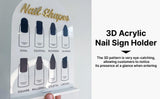 Maxbell 2x Nail Tip Display Board Acrylic Manicure Display for Nail Salon