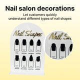 Maxbell 2x Nail Tip Display Board Acrylic Manicure Display for Nail Salon