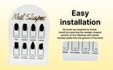 Maxbell 2x Nail Tip Display Board Acrylic Manicure Display for Nail Salon