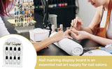 Maxbell 2x Nail Tip Display Board Acrylic Manicure Display for Nail Salon