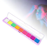 Maxbell 3xFace Body Paint Luminous Face Painting Makeup Kit for Halloween Stage Adults