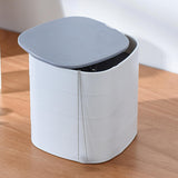 Maxbell Jewelry Organizer Rotatable Jewelry Display Case for Watches Ear Studs Rings White