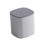 Maxbell Jewelry Organizer Rotatable Jewelry Display Case for Watches Ear Studs Rings White